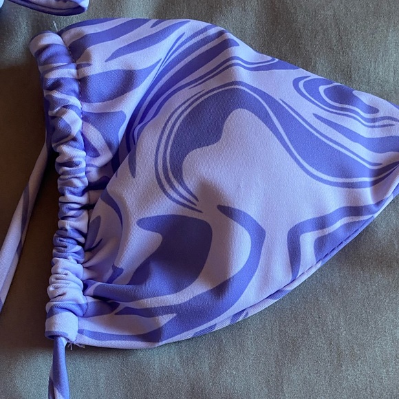 NEW NEVER WORN SHEIN HALTER TRIANGLE BILINI SWIMSUIT WITH COVER SKIRT - Picture 5 of 5
